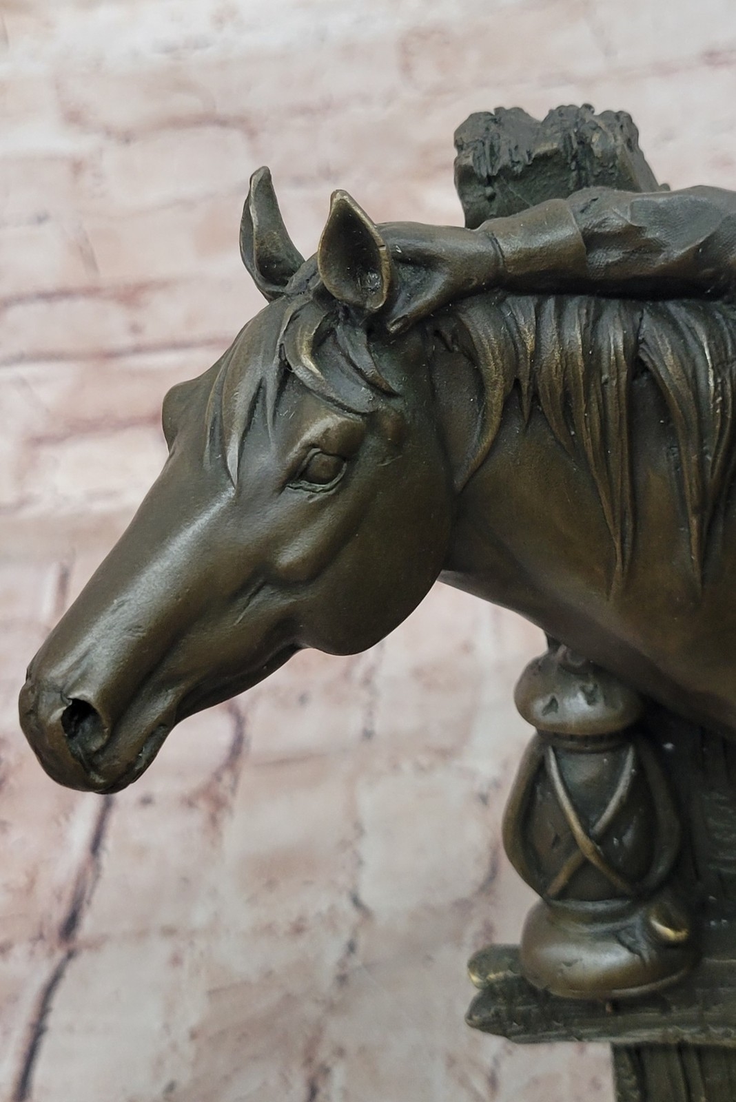 Kamiko | Cowboy Saddling Horse Stables Barn Bronze Statue Sculpture ...