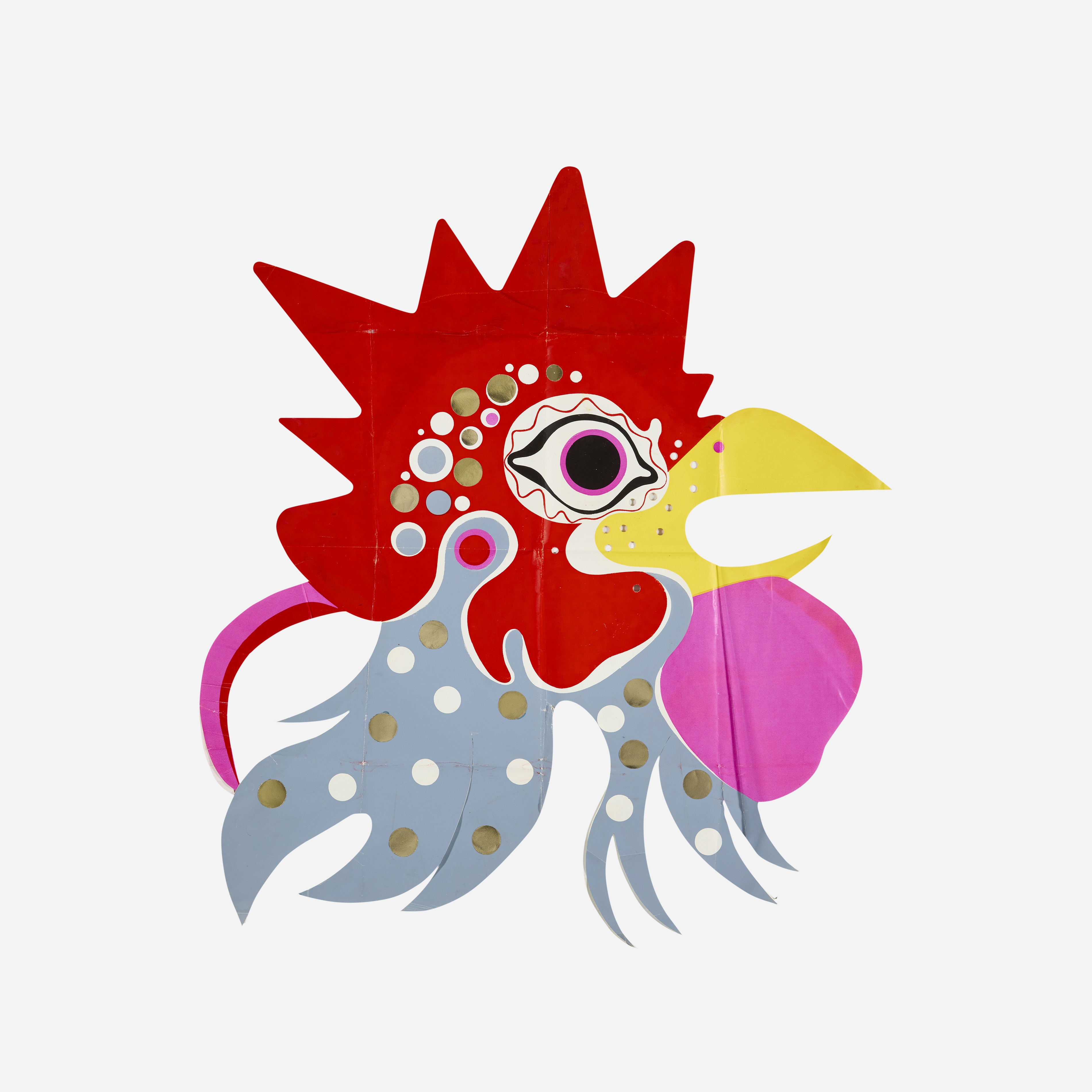 Charles & Ray Eames | Rare Rooster mask (1950) | MutualArt