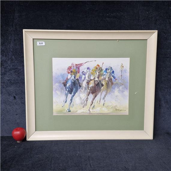 A wonderful large 'Anthony Veccio' oil on board painting - Anthony Vecchio