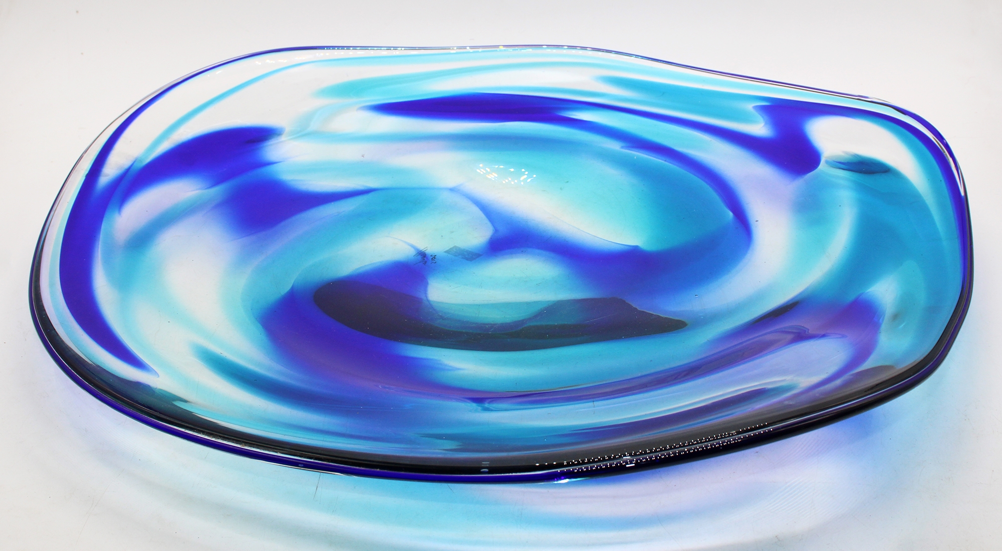 David Reade | Large David Reade art glass centrepiece dish (2015 ...