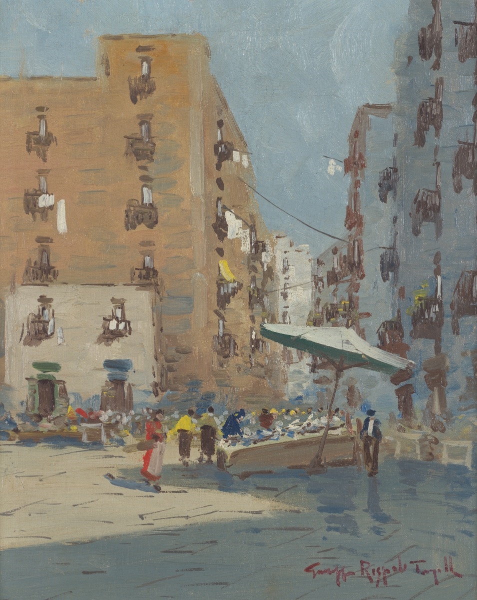 Giuseppe Rispoli | Italian street scene | MutualArt