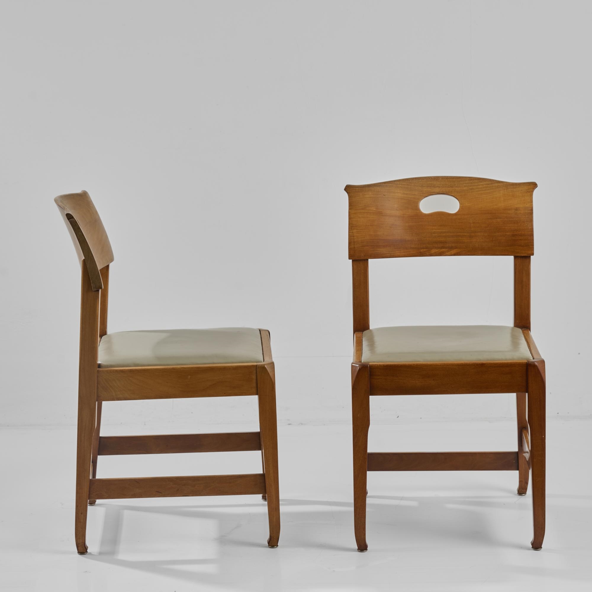 Richard Riemerschmid | Two dining room chairs (1902) | MutualArt