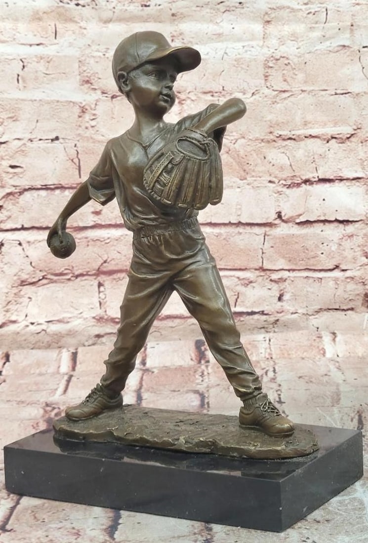 Mario Nick | Baseball Pitcher Original Bronze Statue | MutualArt