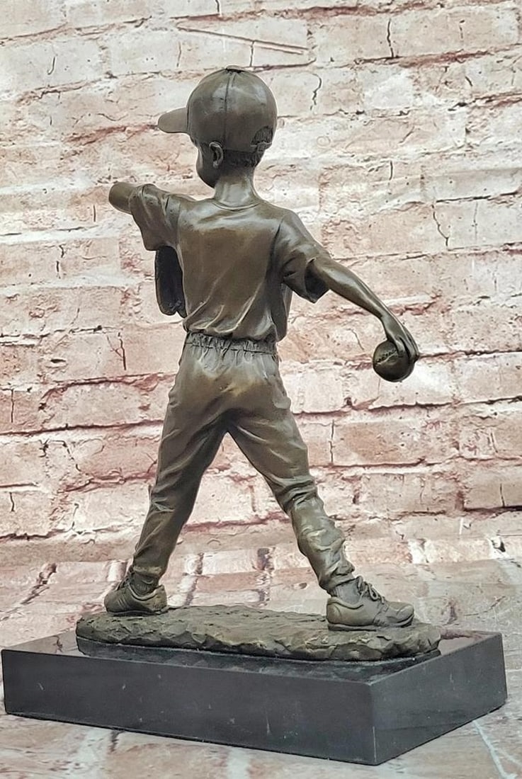 Mario Nick | Baseball Pitcher Original Bronze Statue | MutualArt