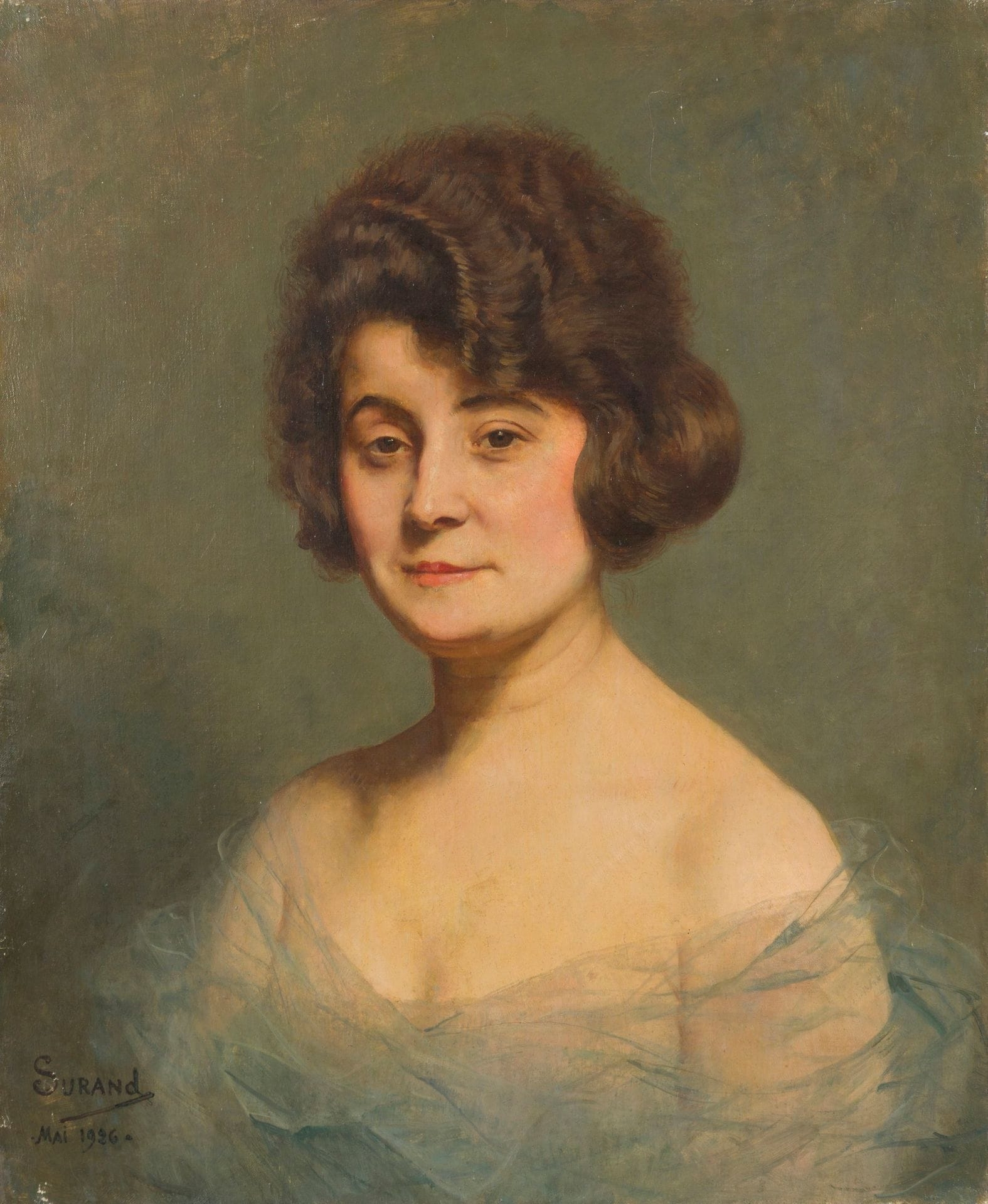 Gustave Surand | Portrait of an Elegant Woman (1926) | MutualArt