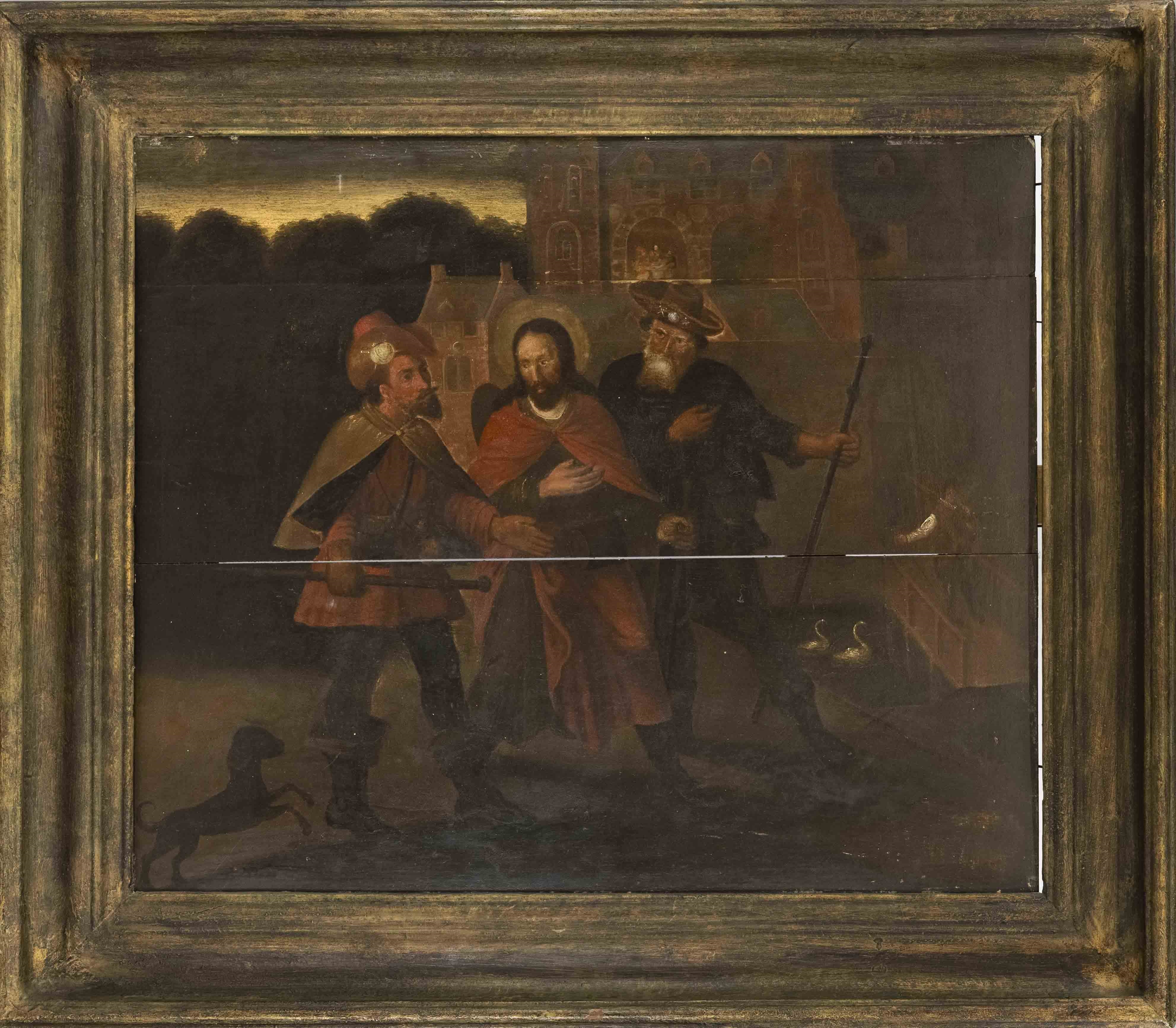 Unknown | Christ and the Two Pilgrims on the Road to Emmaus (1700 ...