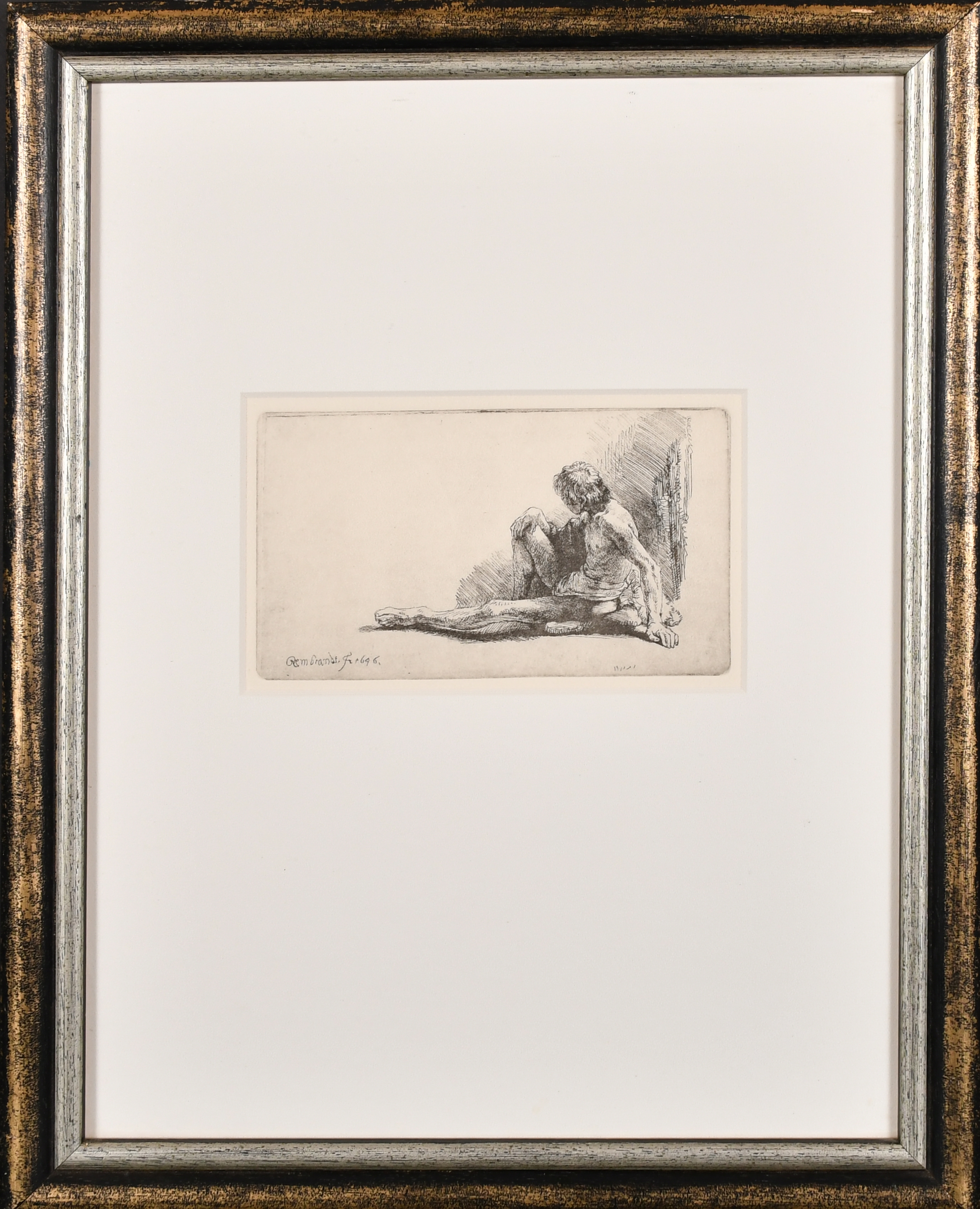Rembrandt van Rijn | Nude Man Seated | MutualArt