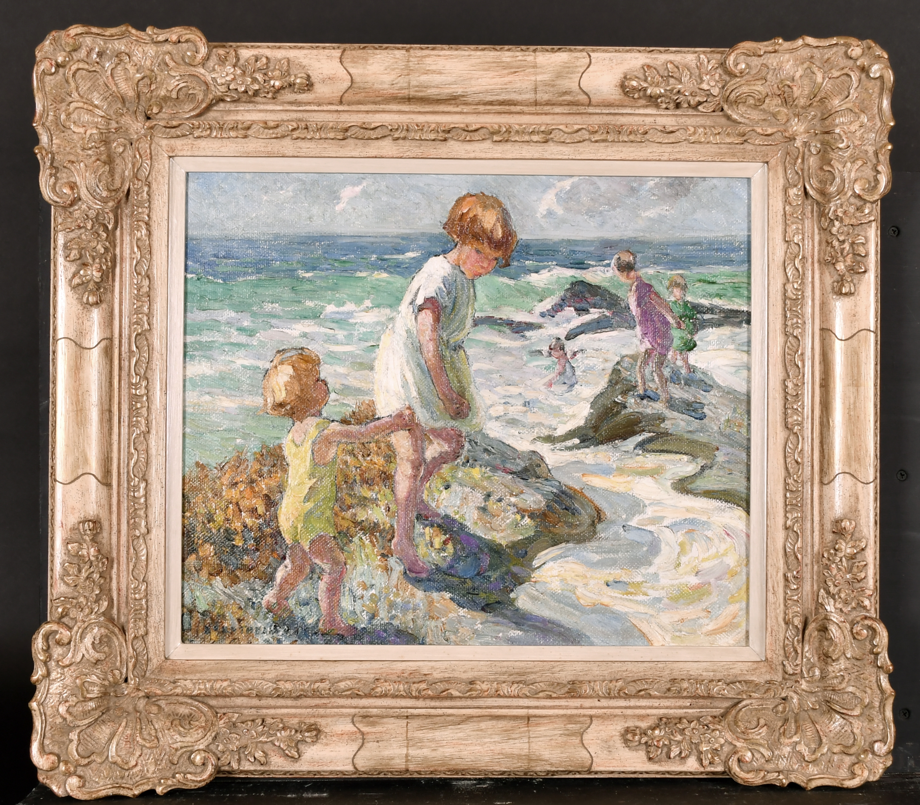 Dorothea Sharp | A Beach Scene with Children | MutualArt
