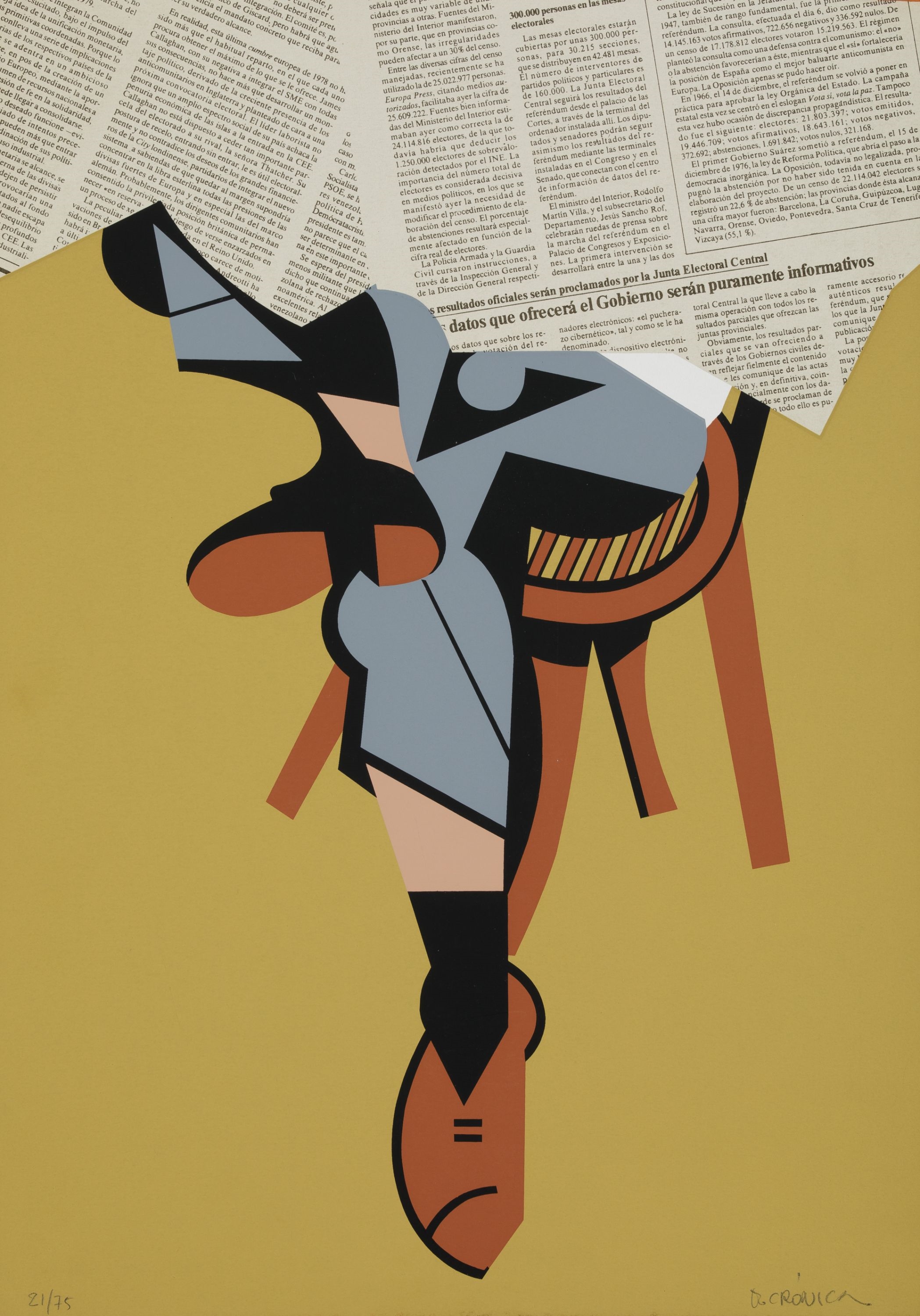 Equipo Crónica | The Seated Reader (1981) | MutualArt