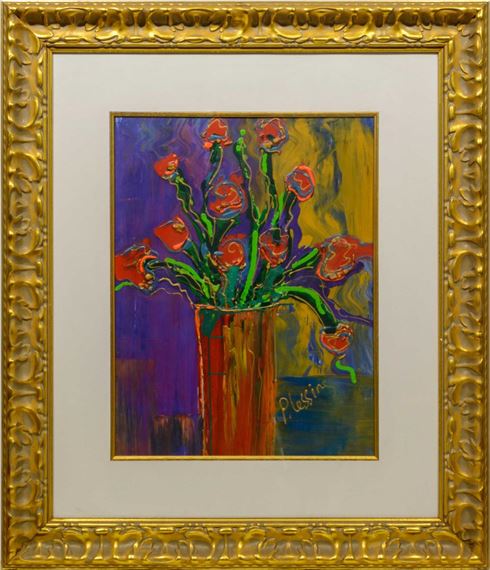 Oil, Still Life Flowers - Pieter Lessing