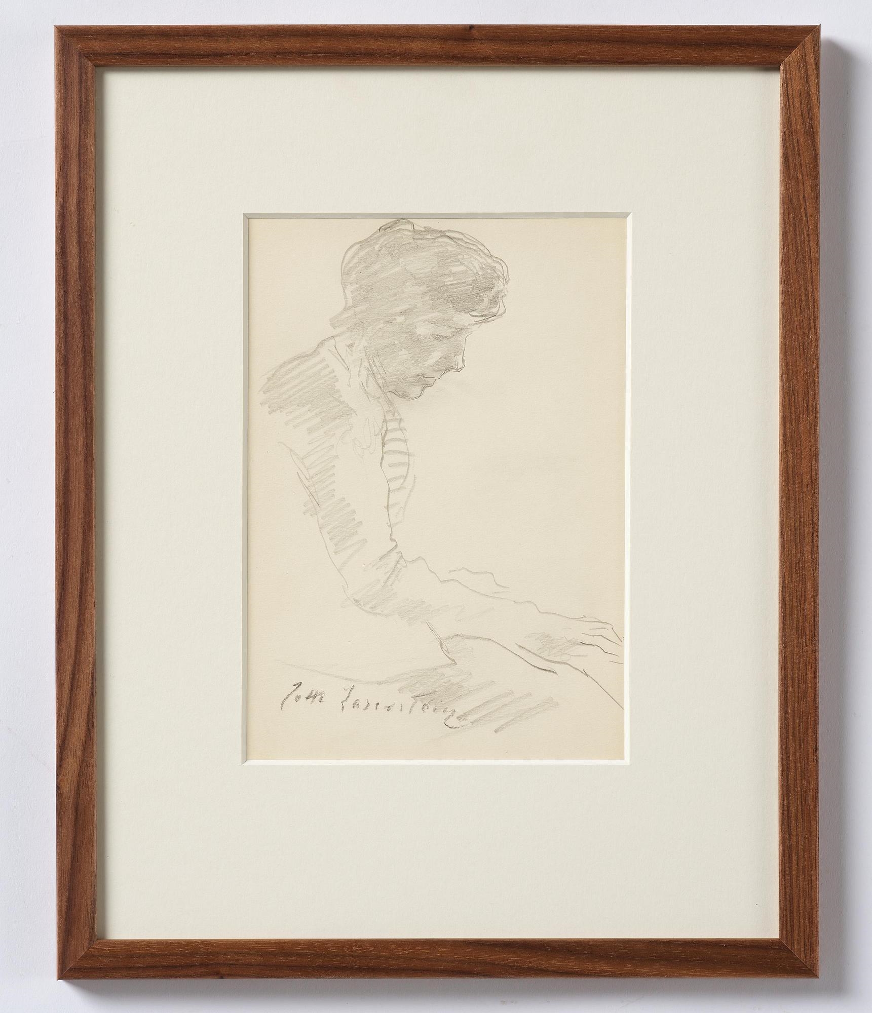 Lotte Laserstein | Traute in profile | MutualArt