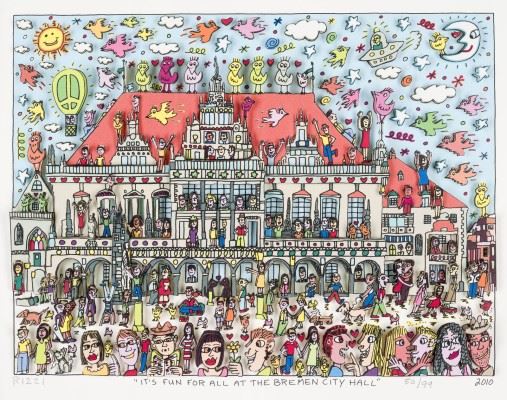 James Rizzi | A Lot of Fun for City Kids (1990) | MutualArt