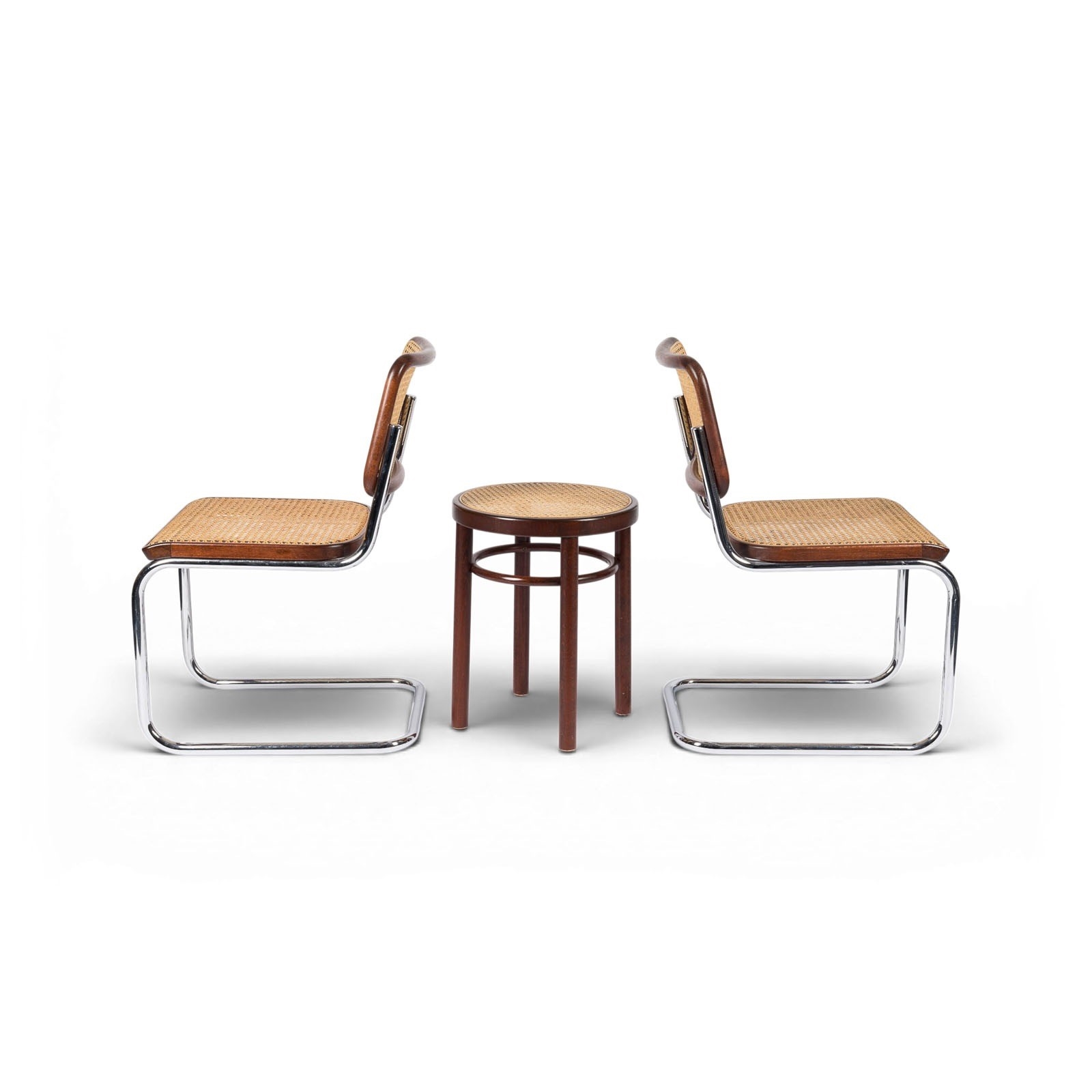 Marcel Breuer | Four Tubular Steel 'S 32' Chairs and Two Bentwood ...