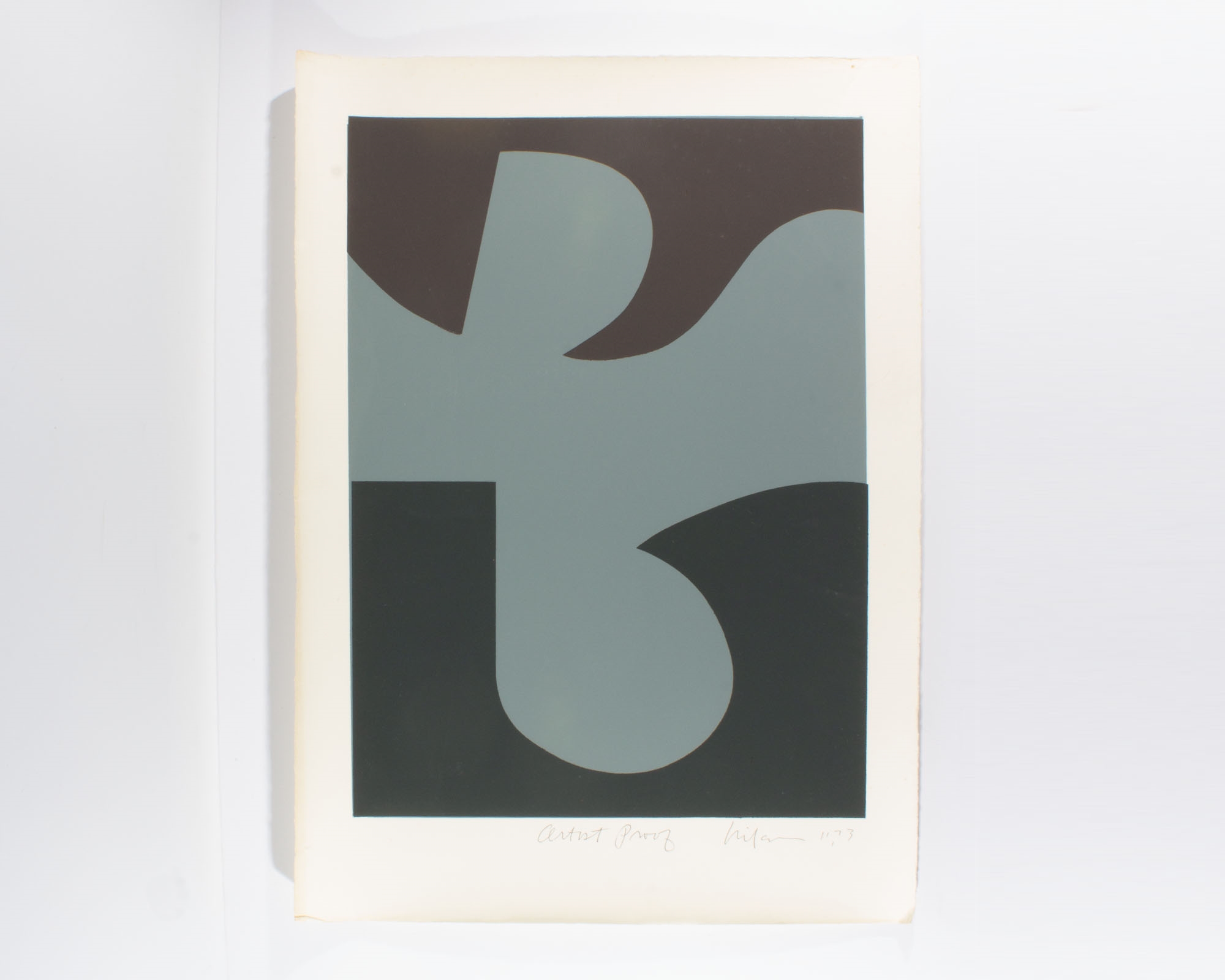 Harry Hilson | 1973 Structure Series Abstract Screen Print (1973 ...