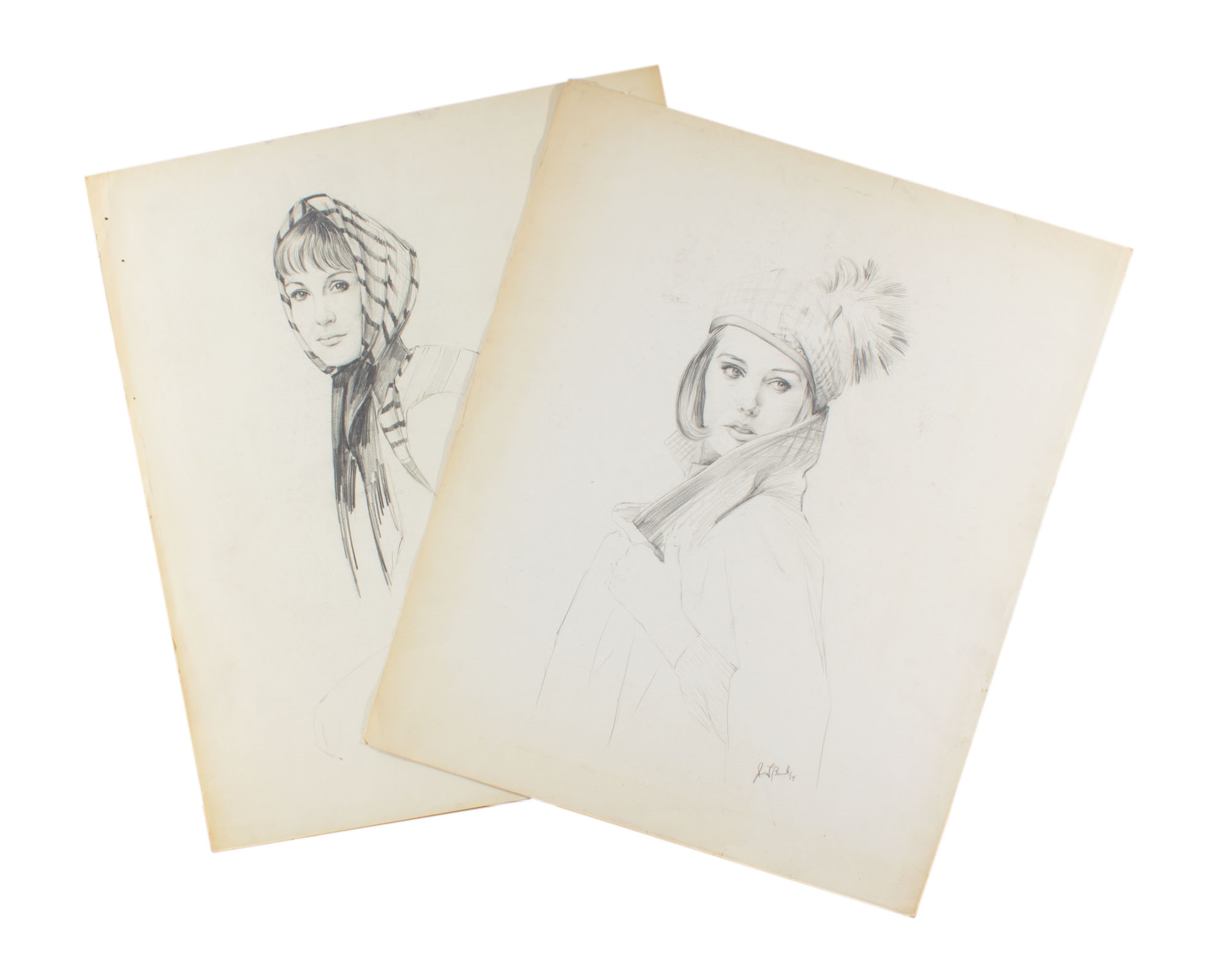 James L. Bruch | Graphite Portrait Drawings (1960s) | MutualArt