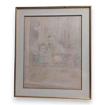 Monaco, mère et sa fille, 1941 Picture
