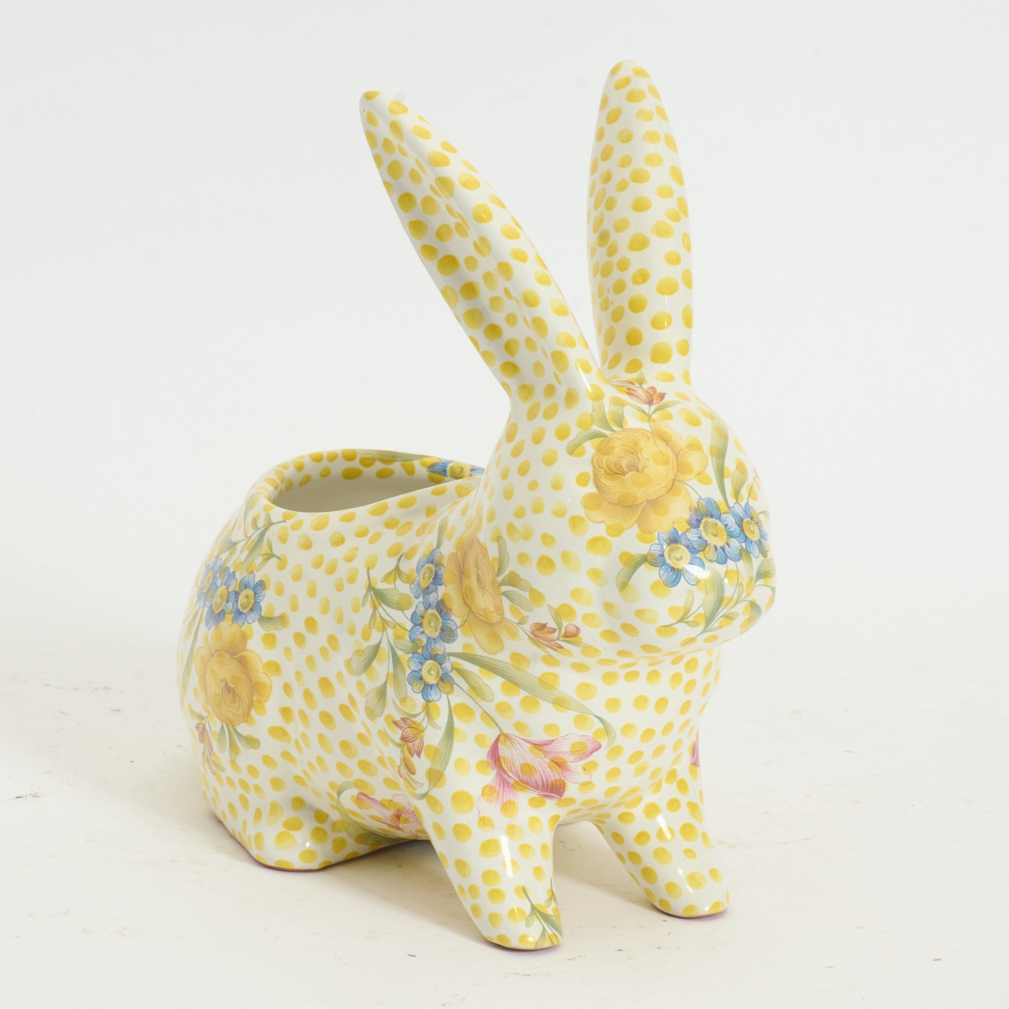 Mackenzie Childs | Mackenzie Childs Ceramic Rabbit Form Planter | MutualArt