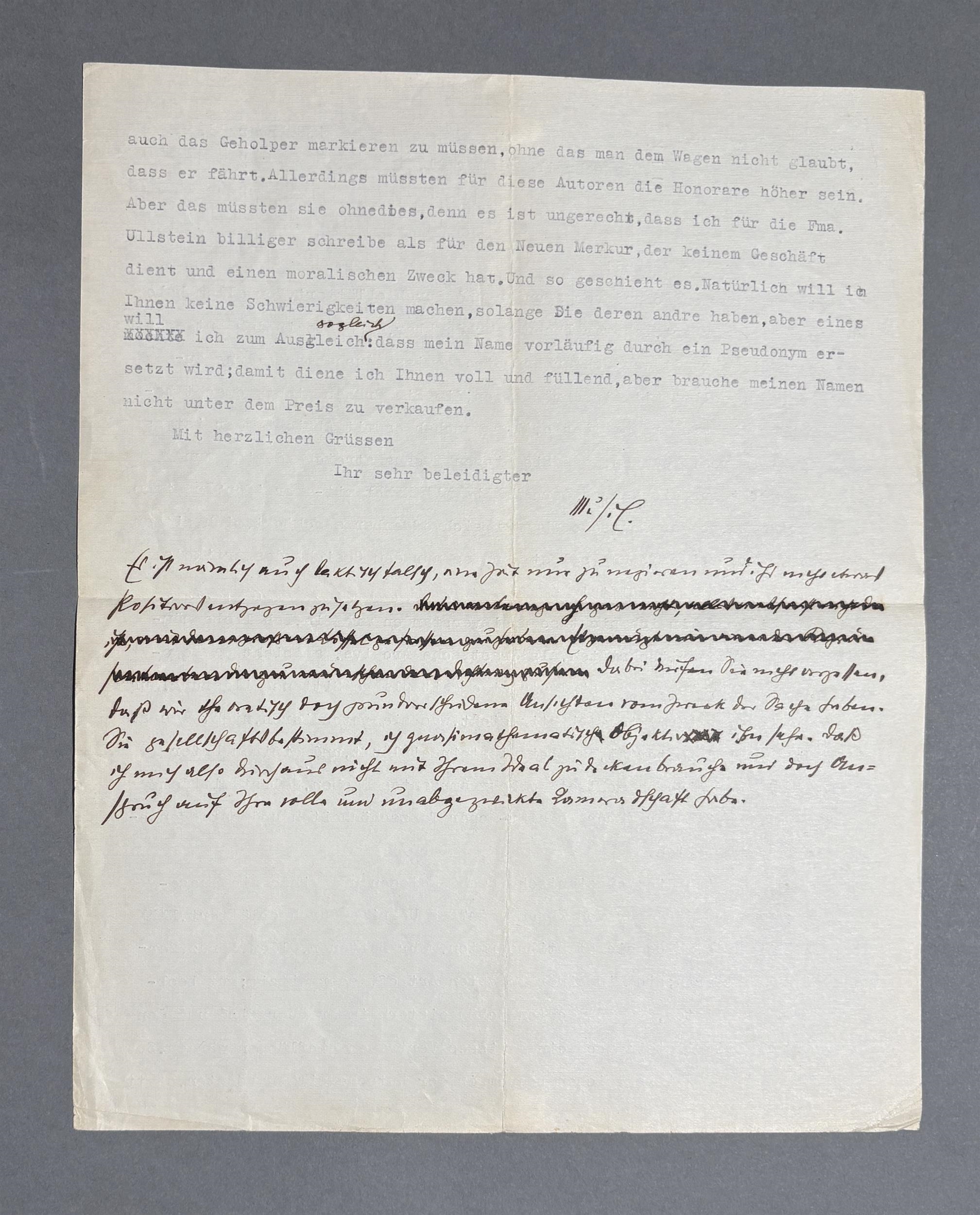 Roberta Musi | Typewritten letter signed (1925) | MutualArt