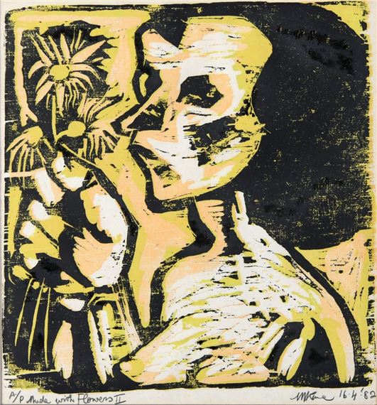 Nude with Flowers II - Michael Kane