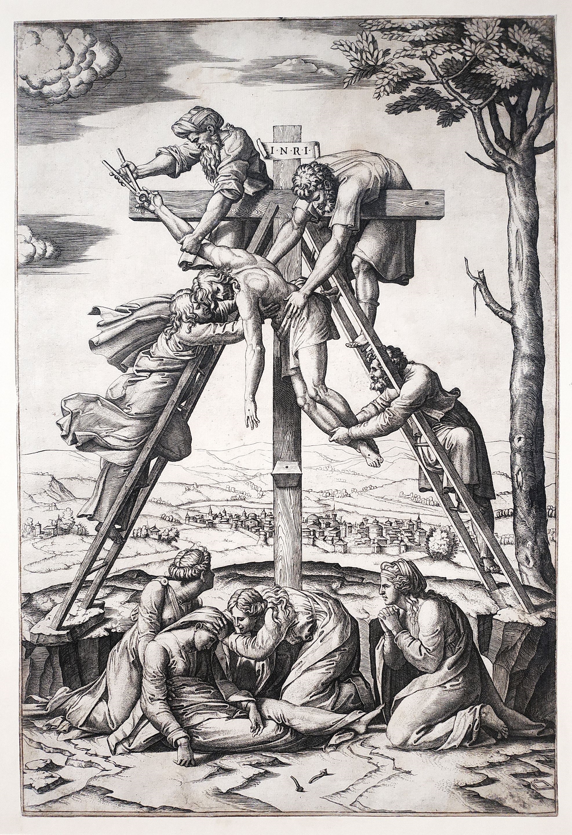 Marcantonio Raimondi | A remarkable facon de Venise reverse-painted ...