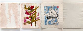 Pulled X 2: handmade paper and prints - Julia Ideson Building, Houston Public Library 