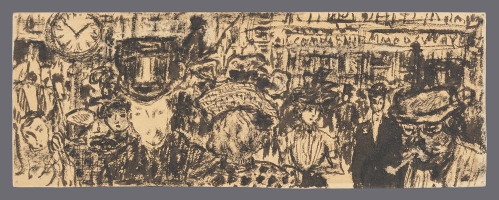 Pierre Bonnard | Scène de boulevard, um 1895 (1895) | MutualArt