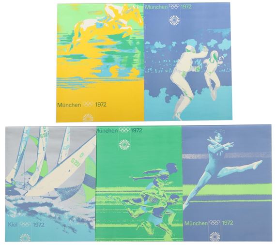 Otl Aicher | 1991) original 1972 Munich Olympics poster (1972