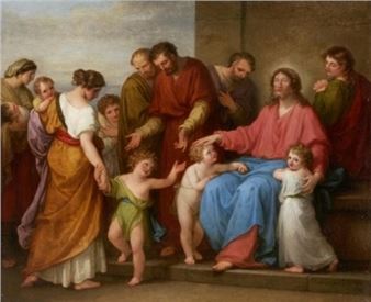 Lasset die Kindlein zu mir kommen - Christus segnet die Kinder