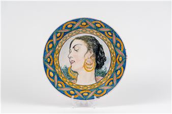 Head of a commoner with earring - Basilio Cascella