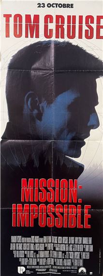 A dramatic movie poster featuring a high-contrast profile silhouette against a dark background.
