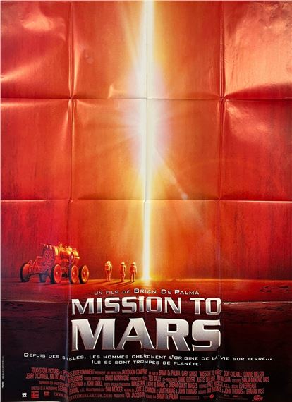 A dramatic poster featuring a bright light beam piercing through a red, metallic surface.