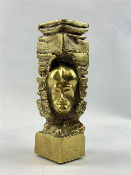 Compression with African mask - Emmanuel Arredondo