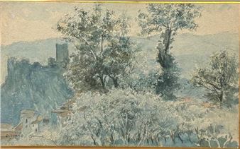 Landscape at Olevano by Georges Paul Chedanne