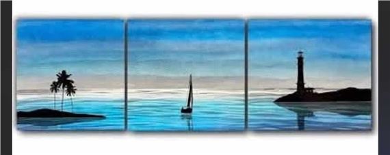 Nicholas Yust | Evening Drift Triptych (2022) | MutualArt