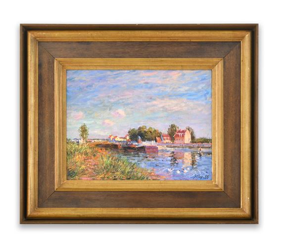 Alfred Sisley | L'allée des peupliers à Moret au bord du Loing