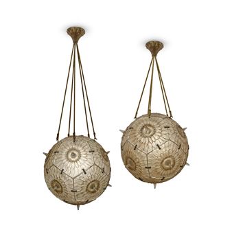 PAIR OF PASSIFLORE CHANDELIERS, NO. 2263