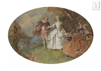 Le déjeuner - Charles-Emile Dameron