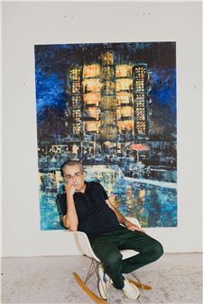 Installation view of Enoc Perez exhibition at Reflex Amsterdam.