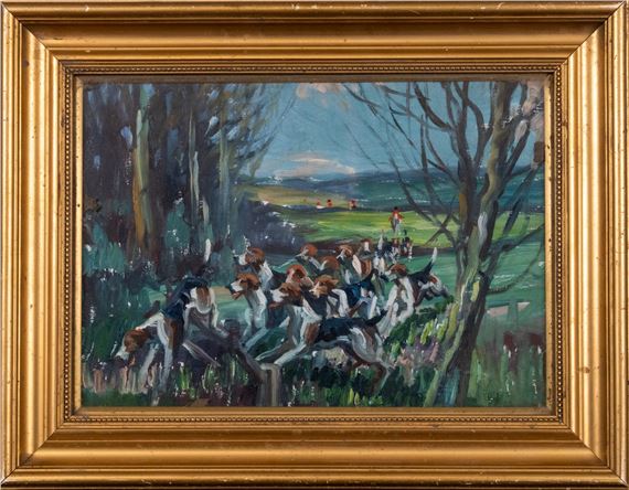 Hounds in full cry - Frederic Whiting