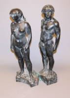 Entwurf Uwe und Eva, Bronzeplastiken von 1979 - Waldemar Grzimek