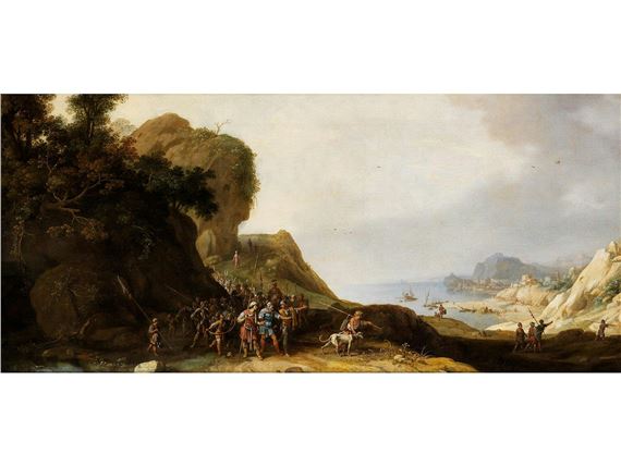 COASTAL SCENE DEPICTING SAUL'S FLIGHT AFTER HIS CONVERSION - Bartholomeus Breenbergh