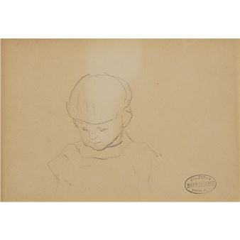 JEUNE GARÇON TÊTE PENCHÉE - Mary Cassatt