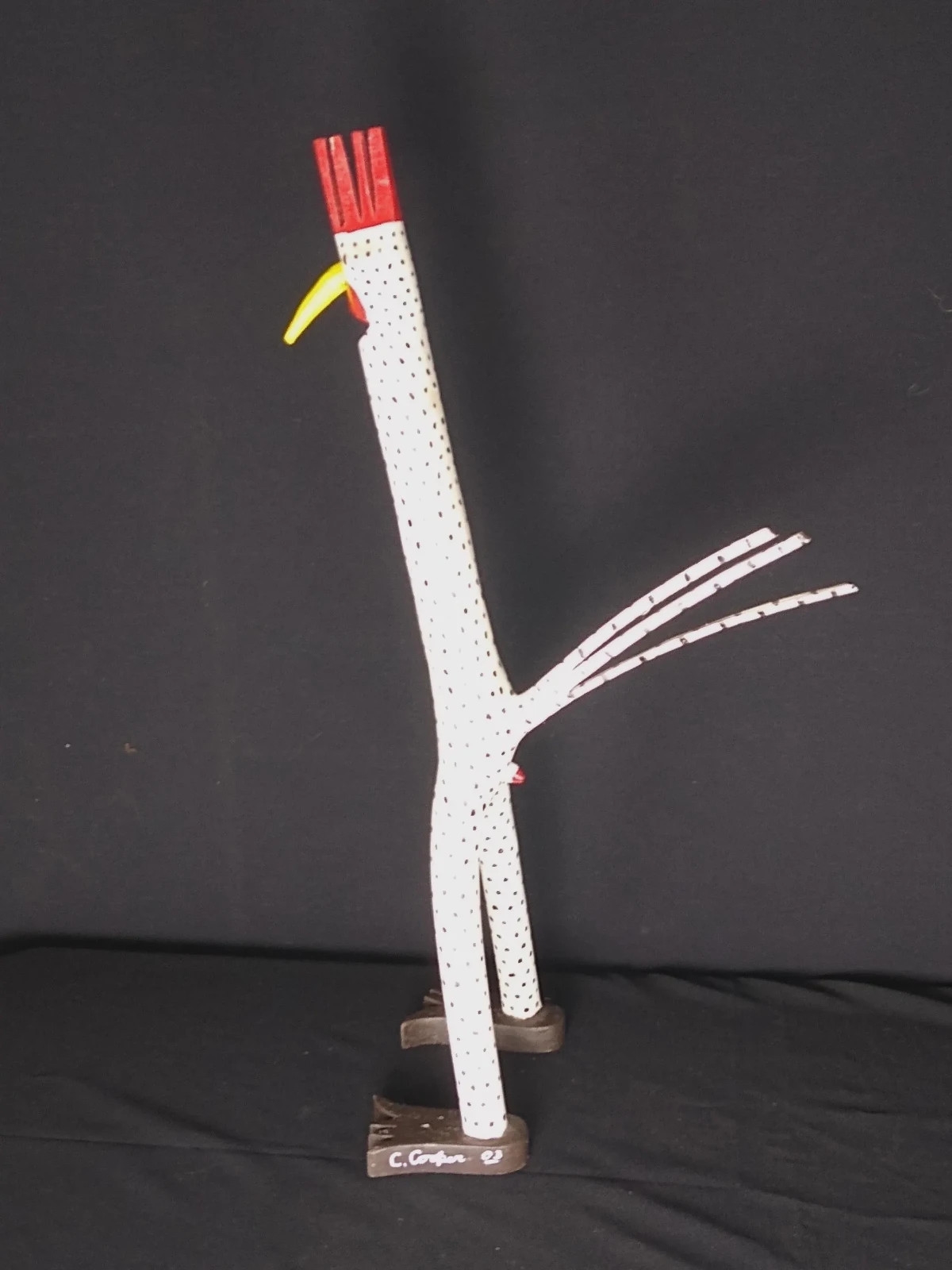 Artwork by Calvin Cooper, Kentucky Folk Artist, Made of Wood carving sculpture