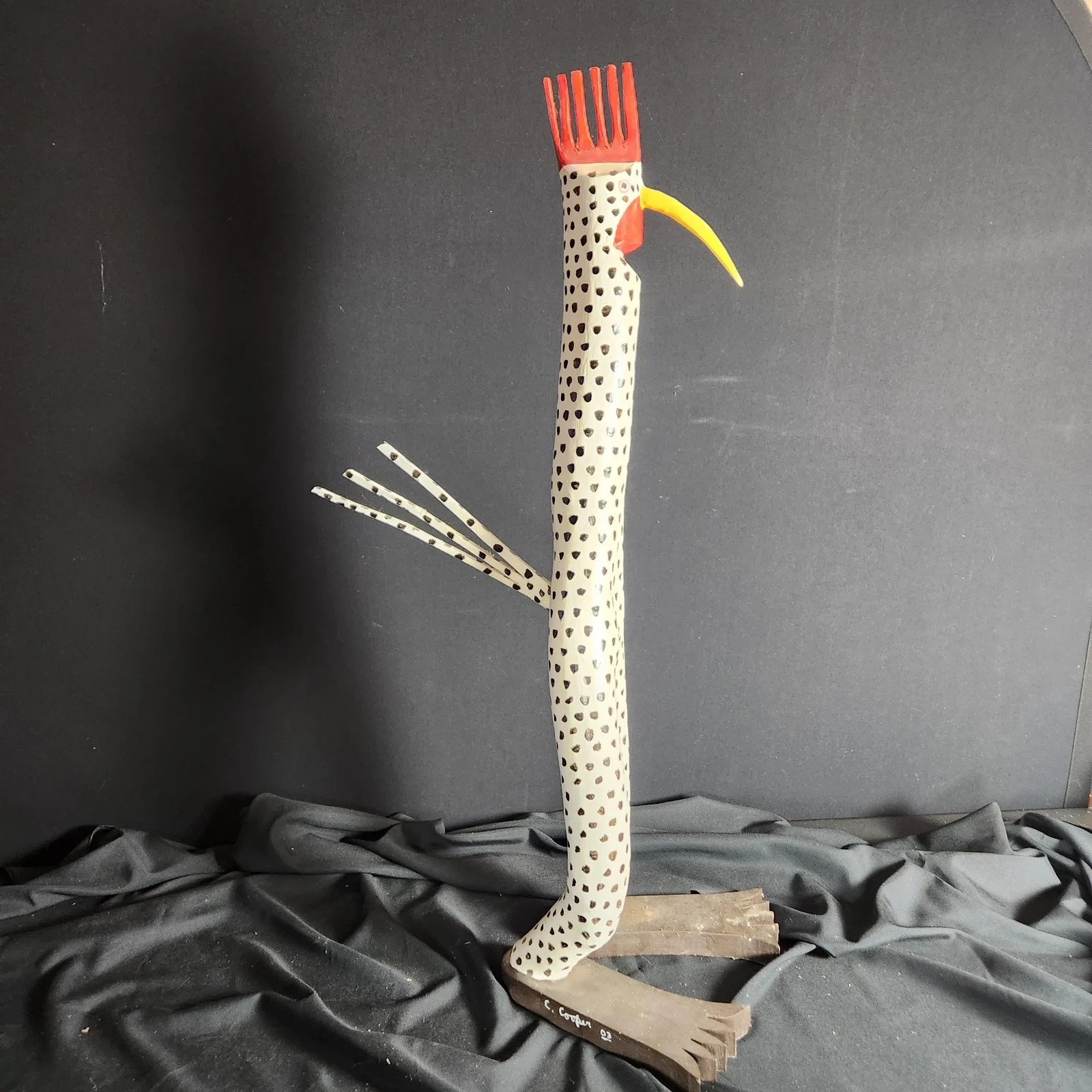 Artwork by Calvin Cooper, Kentucky Folk Artist, Made of Wood carving sculpture