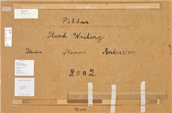 Karin Mamma Andersson | Piktur/Handwriting (2002) | MutualArt
