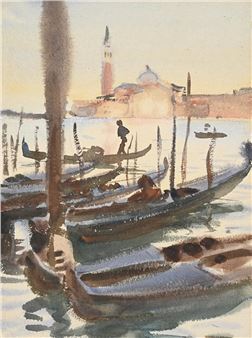 Venice, Gondolas Off San Giorgio Maggiore