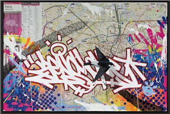 Untitled (Paris Metro map, October 2019) - Zenoy