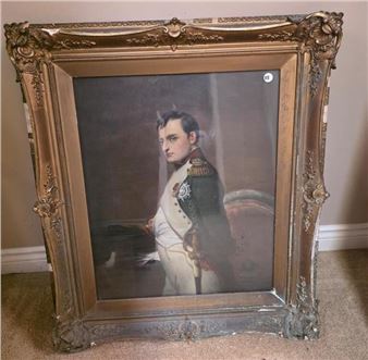 Napoleon in His Study Engraving - Paul Delaroche