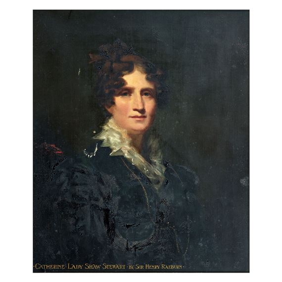 Portrait of Catherine, Lady Shaw Stewart of Ardgowan (1767-1849), daughter of Sir William Maxwell of Springkell, 3rd Bt., - Henry Raeburn