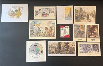 Hermann, a set of ten bookplates from various series - Hermann